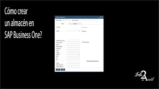 Cómo crear un almacén en SAP [upl. by Roehm55]