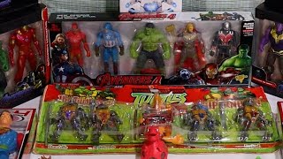 Avengers Toys Action Figures Unboxing Cheap Price Ironman Hulk Thor Spiderman Toys [upl. by Gem227]