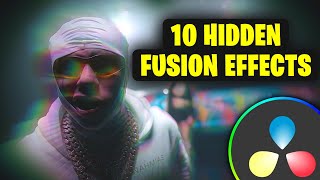 10 HIDDEN EFFECTS in Davinci Resolve Fusion  Tutorial [upl. by Tj]