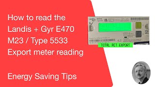 How to read export reading on Landis amp Gyr smets2 meter [upl. by Oech486]