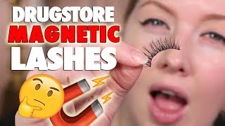 Drugstore Magnetic Liner amp Lashes from Walmart  Review [upl. by Lenna]