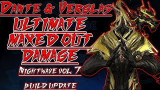 Verglas ULTIMATE OVERKILL setup with BURNING HATE  Nightwave vol 7 update  Warframe [upl. by Timoteo]