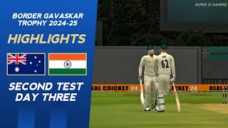 Day 3 Highlights  Australia vs India  2nd Test  RC24 [upl. by Michaeu]