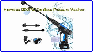 REVIEW 2024 Homdox 1300PSI Cordless Pressure Washer ESSENTIAL details [upl. by Zinah]