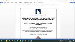 SICOES PREGUNTAS FRECUENTES PARA LA PRESENTACION DE PROPUESTAS PARA CONSULTOR INDIVIDUAL 🗂 😁 [upl. by Gabriellia]