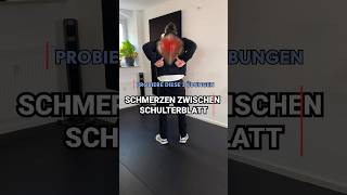 Schmerzen zwischen Schulterblatt lösen 😮‍💨 rücken schulter schulterblatt obererrücken back [upl. by Engedi]