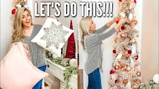 CHRISTMAS CLEAN AND DECORATE WITH ME PART 1  CHRISTMAS DECOR 2019 HOME TOUR  Love Meg 20 [upl. by Naitsirhc170]