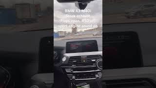 BMW X3 M40i Stock ASD flaps open [upl. by Eva]