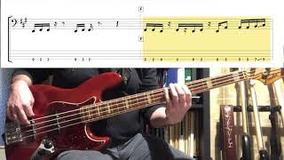 Rage Against The Machine  Fistful Of Steel  Bass Cover Tab in Video [upl. by Bekki]