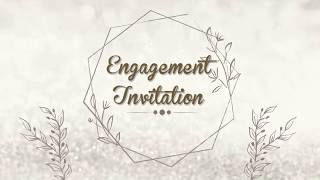 Best Engagement Invitation Video  Free Engagement Invitation video127  Free amp Blank [upl. by Dlorah]