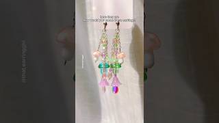 Making Earrings🧚🏼‍♀️🍄fairycore handmadeearrings jewelrymaking melaniemartinez beads jewelry [upl. by Emmet534]