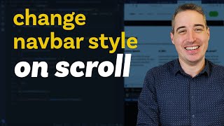 How to change your navigation style on scroll [upl. by Talia]