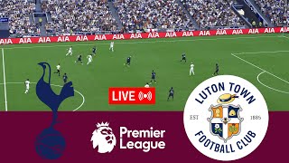 LIVE Tottenham Hotspur vs Luton Town Premier League 2324 Full Match  Video Game Simulation [upl. by Dimmick]