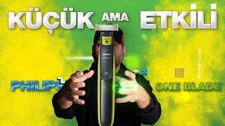 KÜÇÜK AMA ETKİLİ  PHİLİPS ONE BLADE TRAŞ MAKİNESİ [upl. by Enilav]