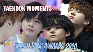 taekook moments at GDA 2020 [upl. by Nnyloj399]