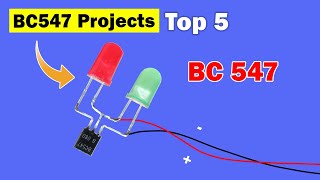 Top 5 Electronic Projects Using BC547 Transistor Electronics mini projects [upl. by Vanny]