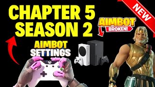 Aimbot Settings Fortnite Xbox Chapter 5 Season 2 [upl. by Kaycee449]