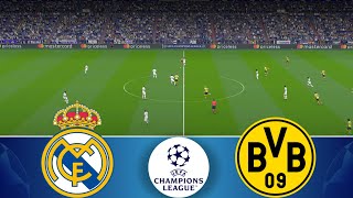 Real Madrid vs Borussia Dortmund  UEFA Champions League 2024  Watch Along amp eFootball Match [upl. by Rheta]