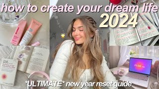 2024 ULTIMATE RESET GUIDE 🎀🧘🏼‍♀️🍵 new year goal setting vision boards amp journaling [upl. by Dionysus35]