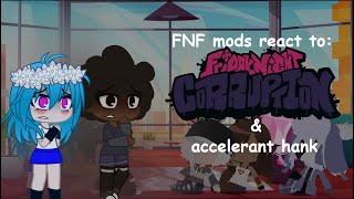 FNF mods react to evil mod and accelerant  FNF mods reacciona evil mod y accelerant  gya gacha [upl. by Irem739]