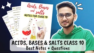 Acids Bases amp Salts Notes for Class 10 Board Exam  Divyansh Jain [upl. by Ardnot255]