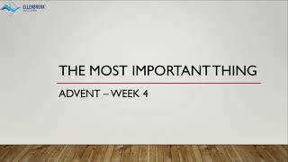 The Most Important Thing  Ps Rick Fletcher Luke 2120 [upl. by Affrica]