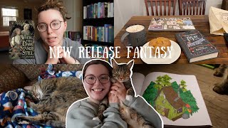 reading whimsical new fantasy releases 🍄 reading vlog [upl. by Aseyt]