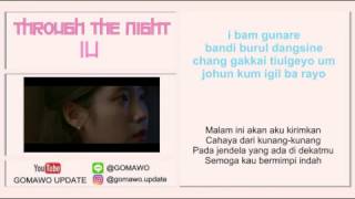 LIRIK IU  THROUGH THE NIGHT by GOMAWO Indo Sub [upl. by Nicolle]