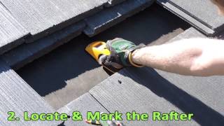 Flat Tile Roof Hook Installation Video [upl. by Llehsram]