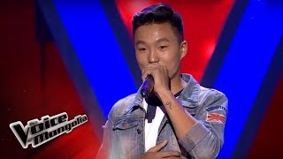 MunkhErdeneI  quotSixteen tonsquot  Blind Audition  The Voice of Mongolia 2018 [upl. by Rolecnahc]