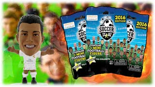 SOCCERSTARZ 2016 EDITION  5 Tüten Fußballfiguren [upl. by Fidelas]