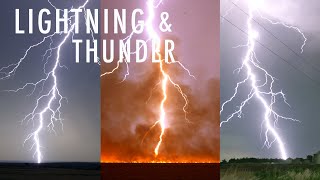 CRAZY Lightning Storms with LOUD Thunder [upl. by Namra]