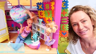 Barbie Dream House Nicole Chelseaye yeni oda yapıyor Barbie oyunları [upl. by Ovida]