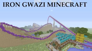 Iron Gwazi Minecraft Roller Coaster [upl. by Jerz]