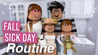 Fall Sick Day Routine  Bloxburg Roleplay  alixia [upl. by Holly-Anne126]