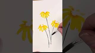 EASy Watercolor Wildflowers for beginners [upl. by Wyler]