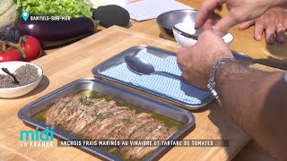 Anchois frais marinés au vinaigre et tartare de tomates [upl. by Quint]