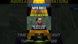 El Salvadoran President Nayib Bukele Addresses United Nations [upl. by Riggins671]