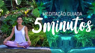 MEDITAÇÃO GUIADA 5 MINUTOS  RÁPIDO E EFICAZ BOM DEMAIS [upl. by Francesca]