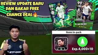 REVIEW UPDATE BARU BAK4R FREE CHANCE DEAL EFOOTBALL 2024 MOBILE [upl. by Larson2]