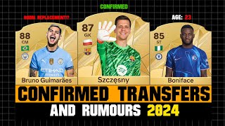 FIFA 25  NEW CONFIRMED TRANSFERS amp RUMOURS 👀💰 ft Guimareas Szczęsny Boniface [upl. by Jamesy]