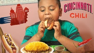 Cincinnati Chili Mukbang 😋 [upl. by Crescentia]