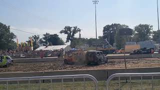 minivan demolition derby at the 2023 Sandwich Fair [upl. by Martino679]