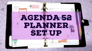 Agenda 52 Planner Set up [upl. by Belldame377]