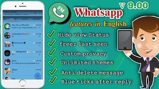 fouad whatsapp 900 features in english  🔥🔥 [upl. by Balmuth276]