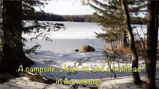 Campsite 36 on Cranberry Lake and Janacks Landing Leanto in the Adirondacks [upl. by Leora]