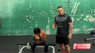 Instructional Fitness  Concentration Curls [upl. by Hoopen]