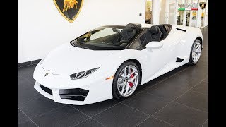 2017 quotBianco Monocerusquot Lamborghini Huracán AWD Spyder [upl. by Maiga]