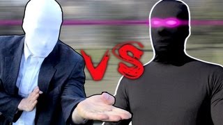 Slenderman vs Enderman Live Action Video [upl. by Ecnerual]