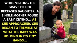 WHILE VISITING THE GRAVE OF HER DECEASED DAUGHTER A SINGLE MOTHER FOUND A BABY CRYING AS SHE [upl. by Ylesara392]